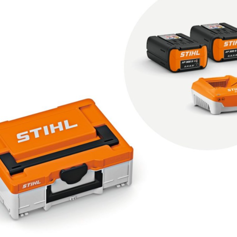 Stihl Power-Box 2: Complete Set met 2x AP 300 S Accu & AL 501 Snellader